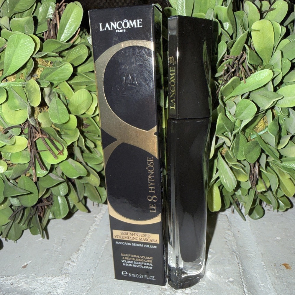 LANCOME LE‎ 8 HYPNOSE SERUM-INFUSED VOLUMIZING MASCARA 01 NOIR SCULPTURAL 0.27OZ